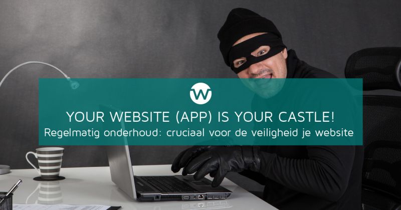 Dief achter de laptop